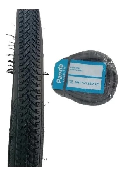 26 Jant 26X1.1/2 (40-584) Bisiklet Dış Lastiği DC102 + Panda Iç Lastik Seti