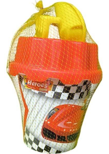 Heroes Toys Büyük Boy Resimli Kova Figürsüz ERN-886-KIRMIZI