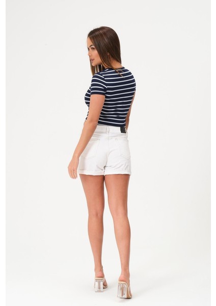 Kadın Crop Bluz Bisiklet Yaka Krop fırsatları