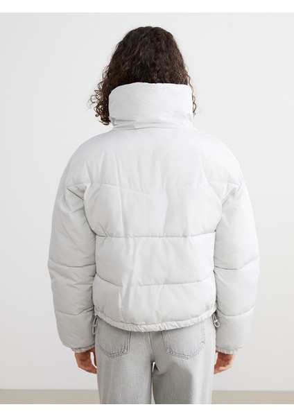 Yeni Sezon Dik Yaka Oversize Kadın Şişme Mont indirimleri