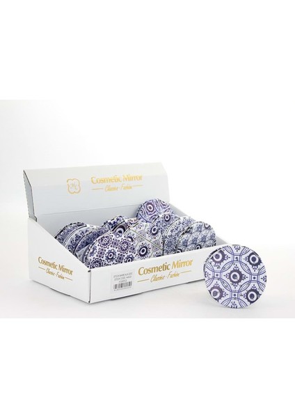 Taşlı Nazar Boncuklu El Aynası Ince