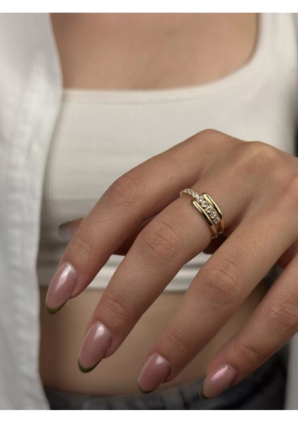 14 Ayar Altın Taşlı Yüzük 970 modelleri