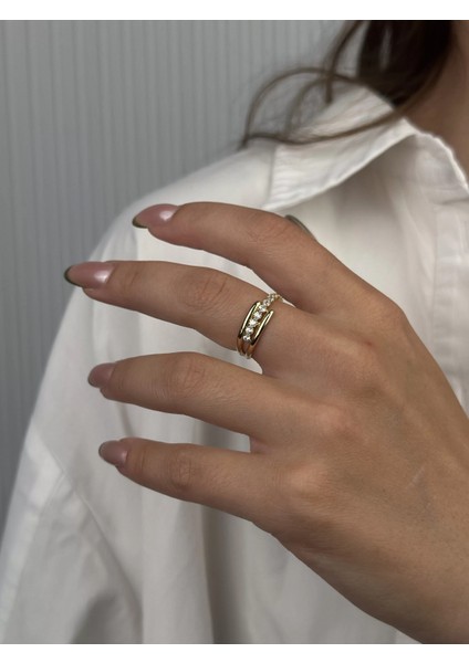 14 Ayar Altın Taşlı Yüzük 970 fırsatları