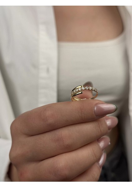 14 Ayar Altın Taşlı Yüzük 970 indirimleri