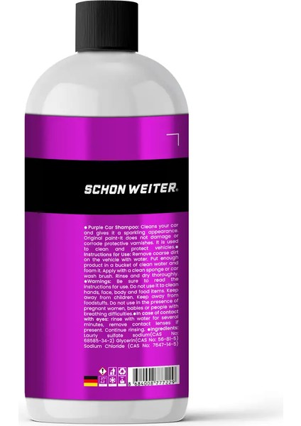 Ph Nötr Cilalı Oto Şampuanı 500 ml