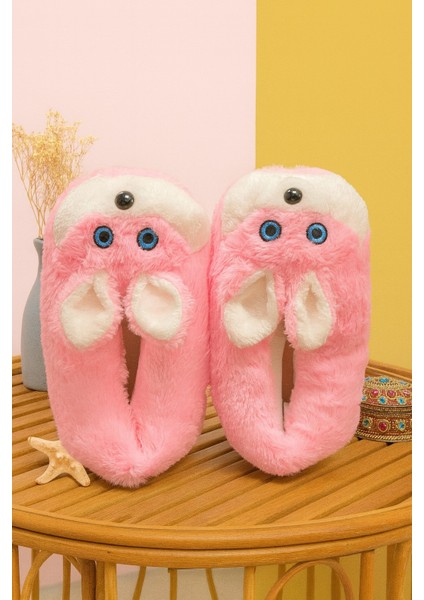 Hamster Peluş Unisex Hayvanlı Panduf Ev Ayakkabısı Pufidik