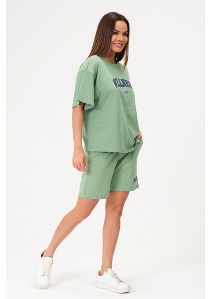 Kadın Şortlu Takım Alt Üst Kısa Kollu Tenis Takımı indirimleri