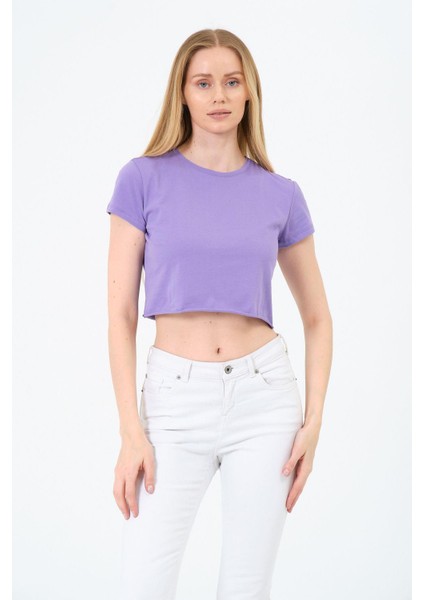 Kadın Kısa Kollu Oversize Crop modelleri