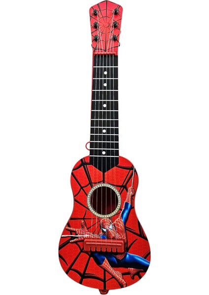 Oyuncak 6 Telli Örümcek Adam Gitar 50 Cm. Spider Man Okul Gösteri Gitarı modelleri