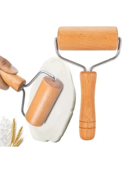 Ahşap Saplı Hamur Açıcı Mini Merdane Mini Bambu Pizza Hamur Açma Aparatı indirimleri