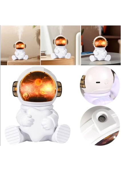 Mighty Astronot 240 ml USB Ultrasonik Oda ve Araba Hava Nemlendirici Buhar Makinesi Aroma Difizörü fiyatları