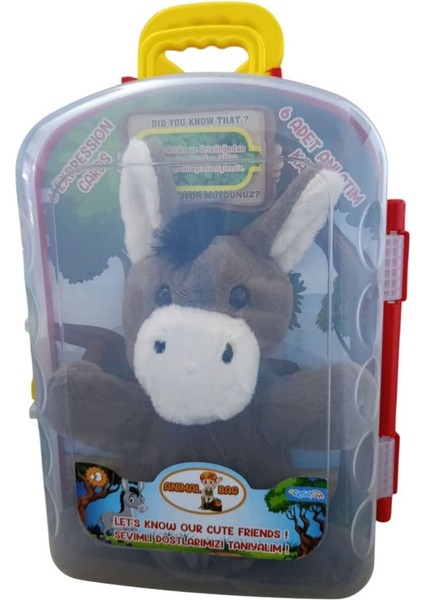 Asya Oyuncak Tekli Bavul Peluş Eşek CESE-10040
