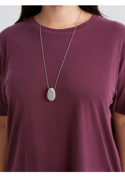 Yeni Sezon Büyük Beden Modal Karışımlı Kadın Tişört modelleri