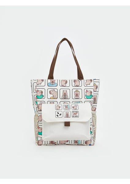 Yeni Sezon Baskılı Alışveriş Çantası