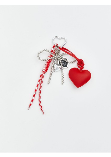 Yeni Sezon Kalp Aksesuarlı Çanta Charmı