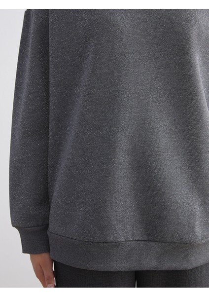 Yeni Sezon Bisiklet Yaka Oversize Kadın Sweatshirt Tunik modelleri