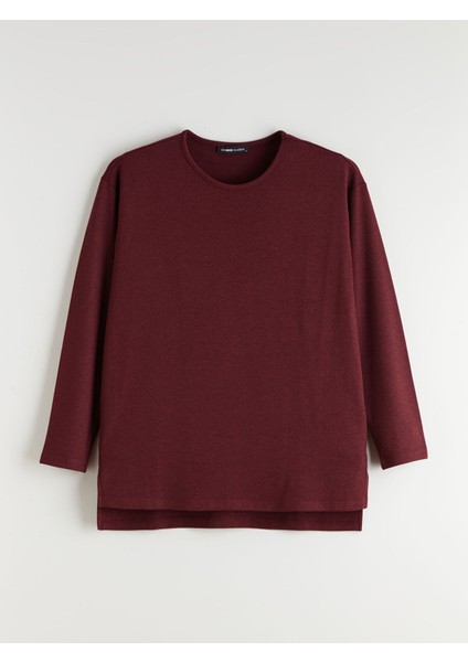 Yeni Sezon Bisiklet Yaka Oversize Kadın Tişört