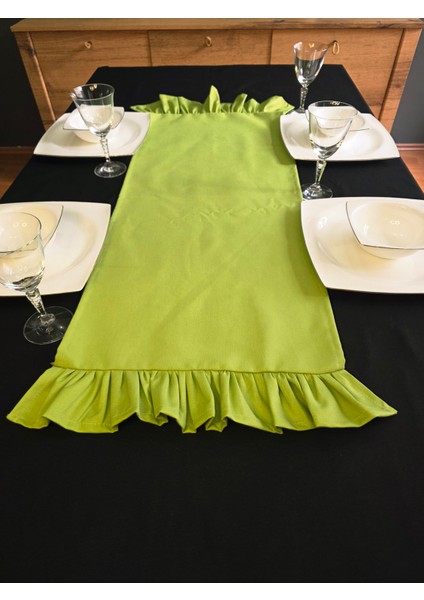 Iki Tarafı Fırfırlı Runner - Sıvı Itici Özlliğe Sahip fiyatları