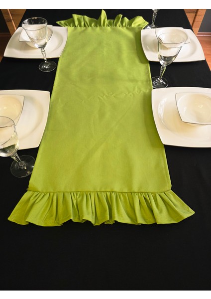 Iki Tarafı Fırfırlı Runner - Sıvı Itici Özlliğe Sahip modelleri