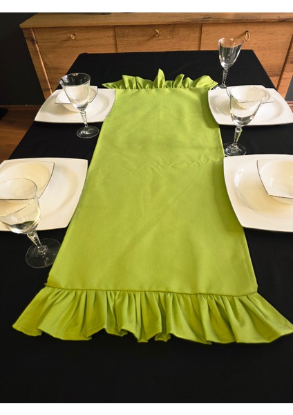 Iki Tarafı Fırfırlı Runner - Sıvı Itici Özlliğe Sahip indirimleri