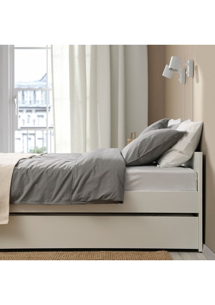 Çift Kişilik Karyola, Beyaz, 160X200 Cm, 1 Alt Karyolalı fırsatları