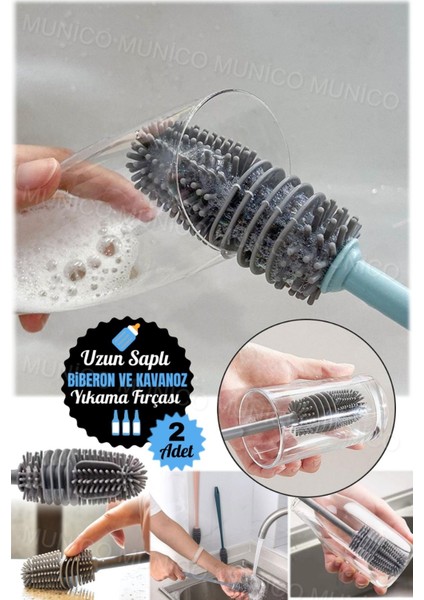 Iki Adet Silikon Süt Şişesi ve Fincan Temizleme Fırçası Seti fiyatları