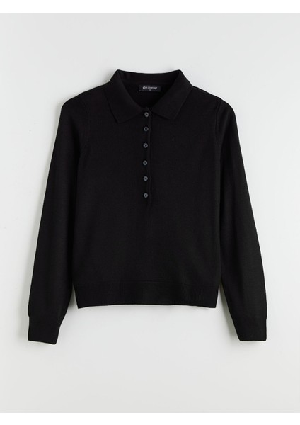 Yeni Sezon Polo Yaka Kadın Triko Kazak