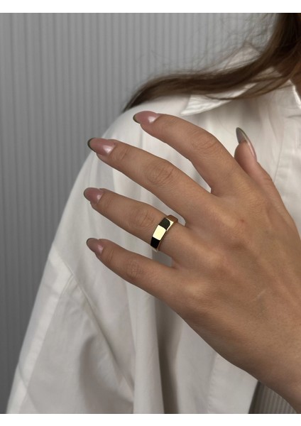 14 Ayar Altın Köşeli Yüzük 968 fırsatları