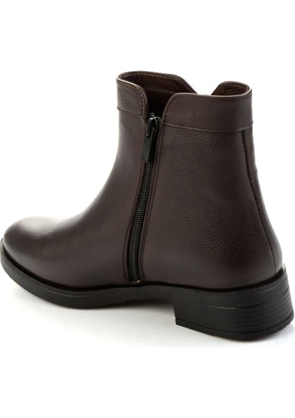 Kahve Hakiki Deri Kadın Bot & Bootie K02645012203 modelleri