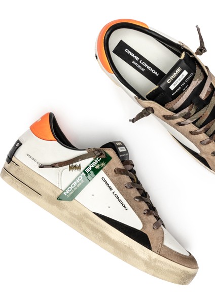 Erkek Sneaker ( Günlük) 11106AA8 Crime London Sk8 Deluxe White indirimleri