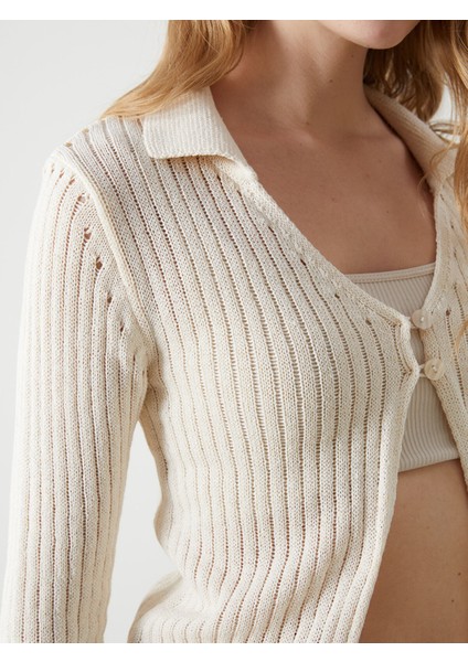 Yeni Sezon Polo Yaka Kadın Triko Hırka modelleri