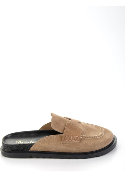 Vizon Hakiki Deri Kadın Terlik K04606021702