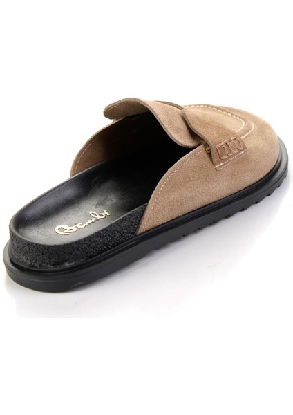 Vizon Hakiki Deri Kadın Terlik K04606021702 modelleri