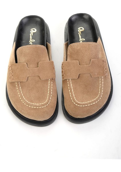 Vizon Hakiki Deri Kadın Terlik K04606021702 fırsatları