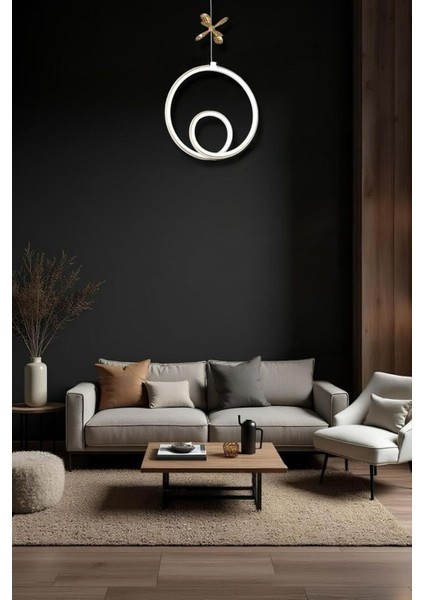 Lina White Gold Tek Renk Modern Sarkıt LED Avize modelleri