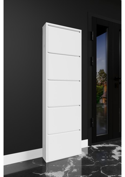 Hera Metal Kilitli Ayakkabılık 5'li Beyaz fiyatları