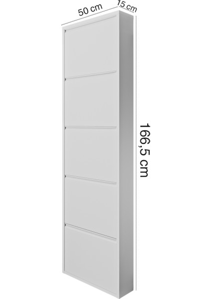 Hera Metal Kilitli Ayakkabılık 5'li Beyaz fırsatları