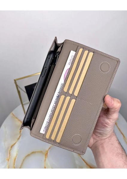 Telefon Bölmeli Cüzdan Hakiki Deri El Tutamaçlı fırsatları