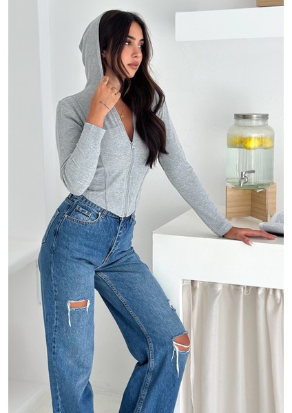 Kadın Fermuarlı Body – Minimal & Şehirli Stil fiyatları