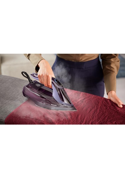 Azur 8000 Serisi 3000 W Sıfır Yanık Riski Steam Glide Elite Taban [ Şok Buharlı ] Ütü