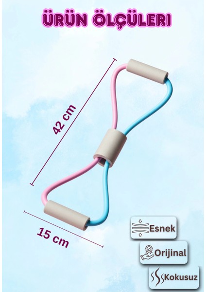 Fitness Pilates Direnç Lastiği Kalça Vücut Şekillendirici Yoga Squat Direnç Bandı Evde Spor indirimleri