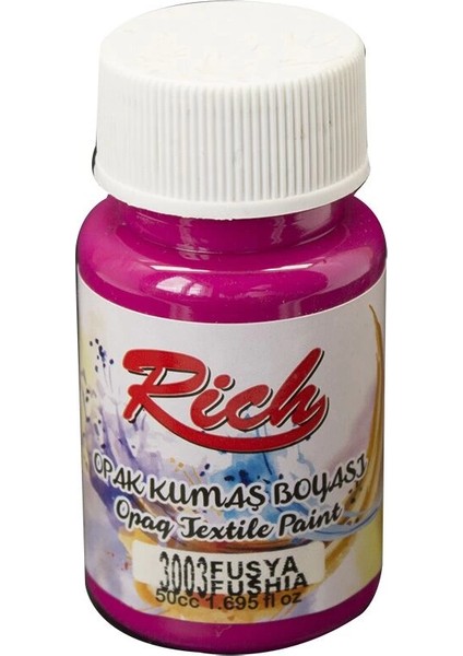 Opak Kumaş Boyası 50 Cc. 3003 Fuşya