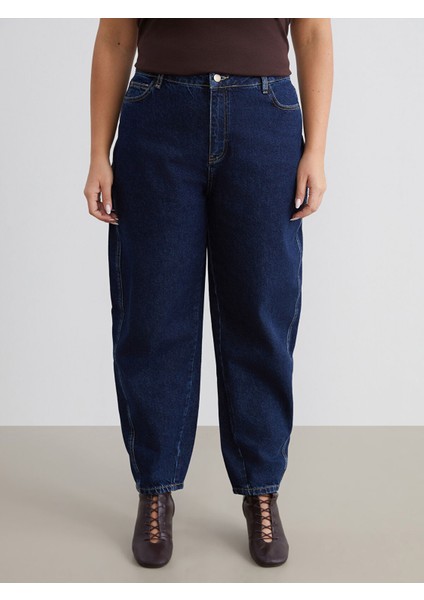 Yeni Sezon Büyük Beden Balloon Fit Kadın Jean Pantolon fiyatları