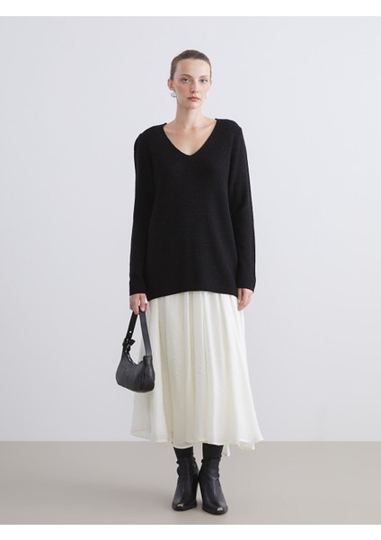 Yeni Sezon V Yaka Kadın Triko Kazak fiyatları