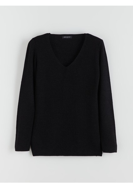 Yeni Sezon V Yaka Kadın Triko Kazak indirimleri