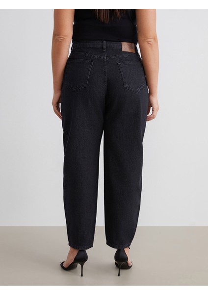 Yeni Sezon Büyük Beden Balloon Fit Kadın Jean Pantolon indirimleri