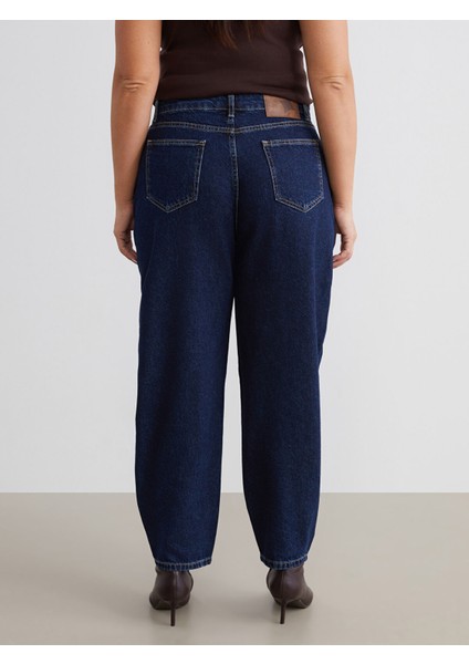 Yeni Sezon Büyük Beden Balloon Fit Kadın Jean Pantolon fırsatları