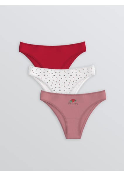 Yeni Sezon Baskılı Hipster Külot 3'lü