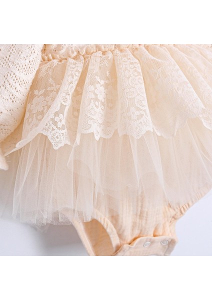 Lovely Dantelli Arkası Fiyonklu Kız Bebek Romper fırsatları