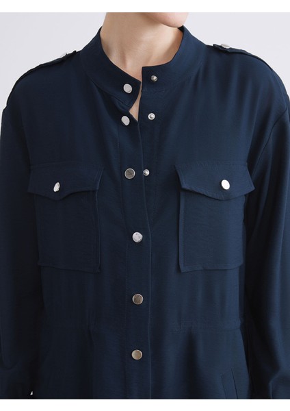 Yeni Sezon Hakim Yaka Büzgülü Kadın Ceket fırsatları